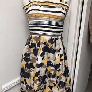 Oscar de la Renta silk dress multicolor size 6